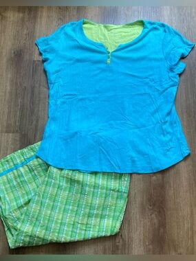 Blue & Green PJ Set 2X (18W/20W)